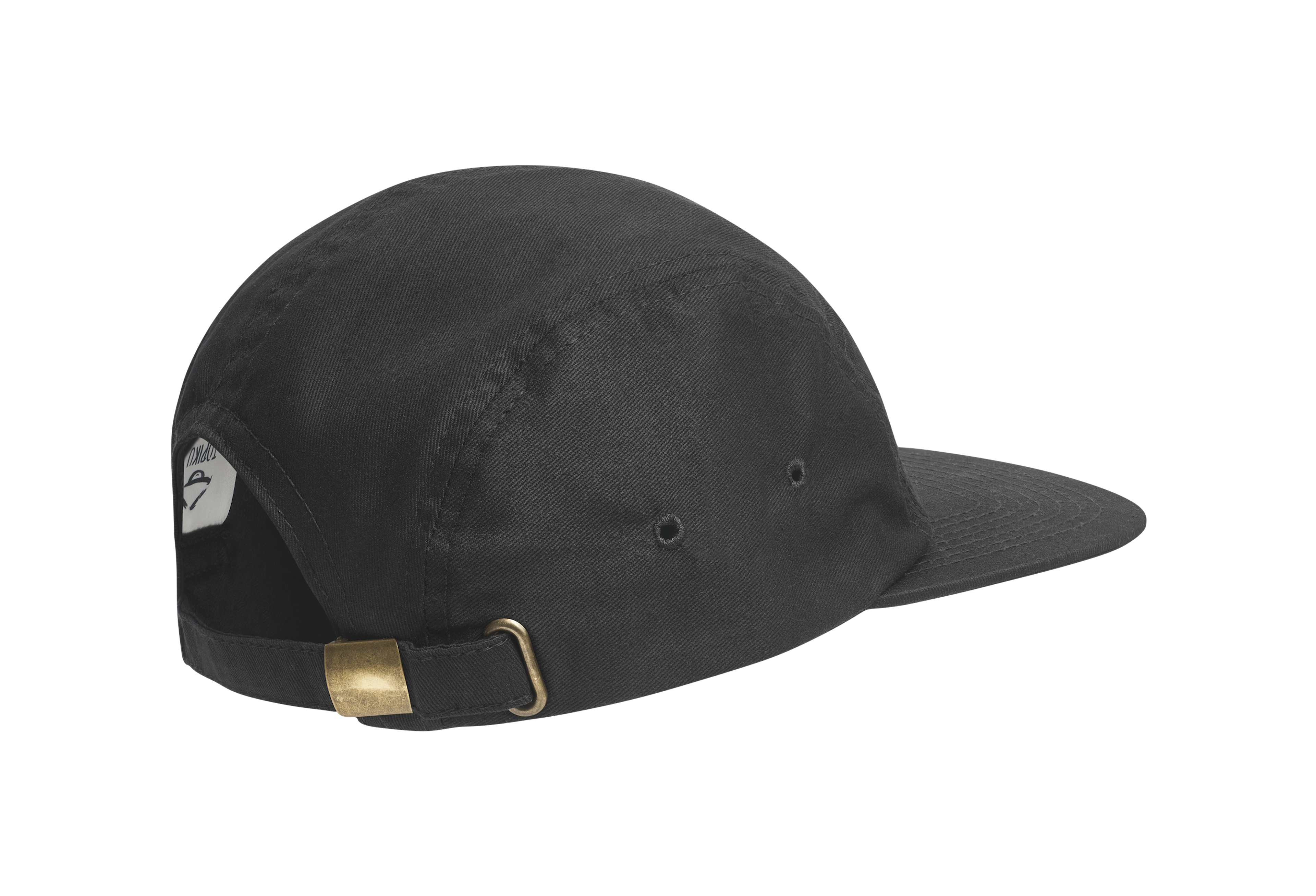 Five Panel Cap - Black/Logo
